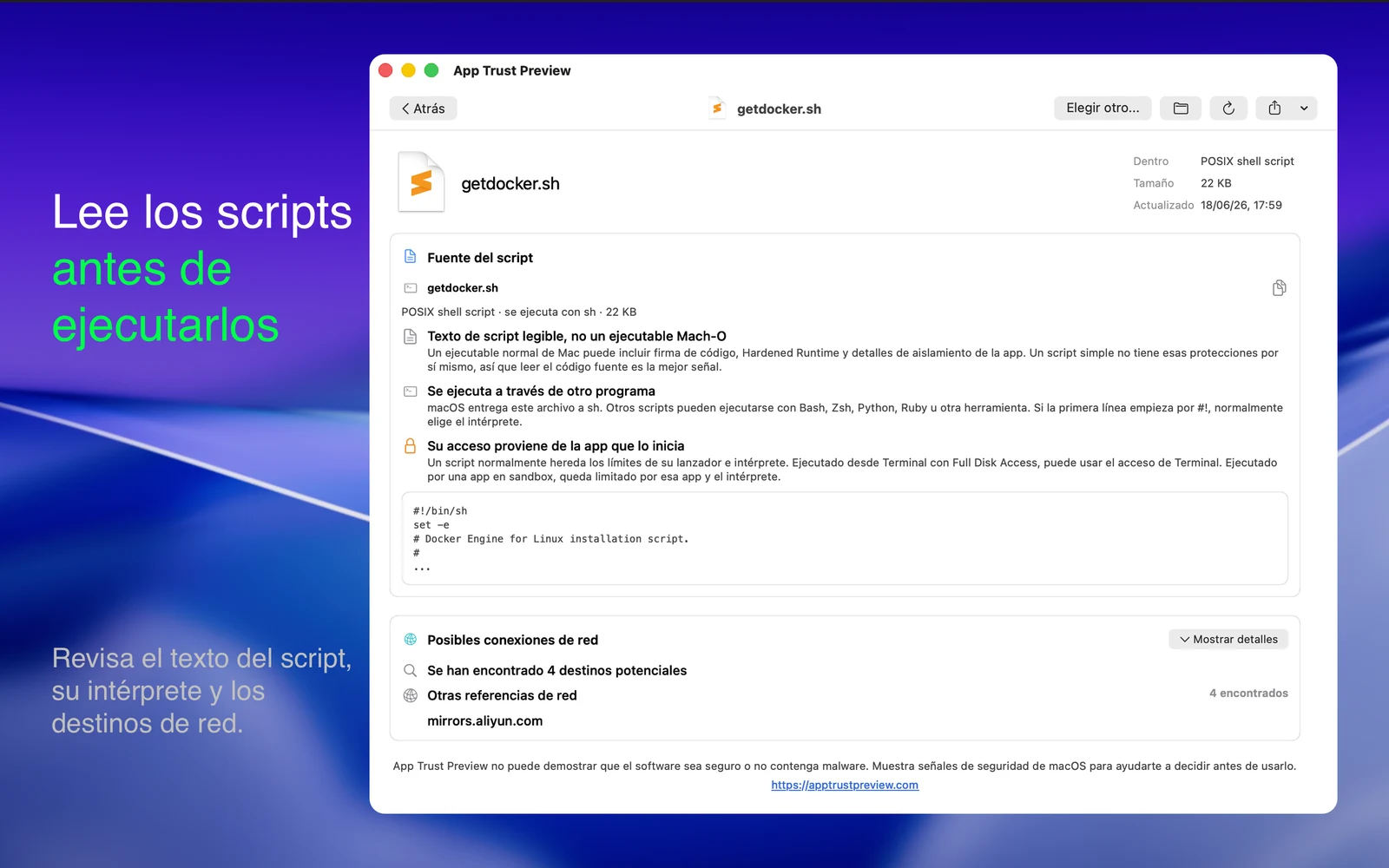Capturas de App Trust Preview 5